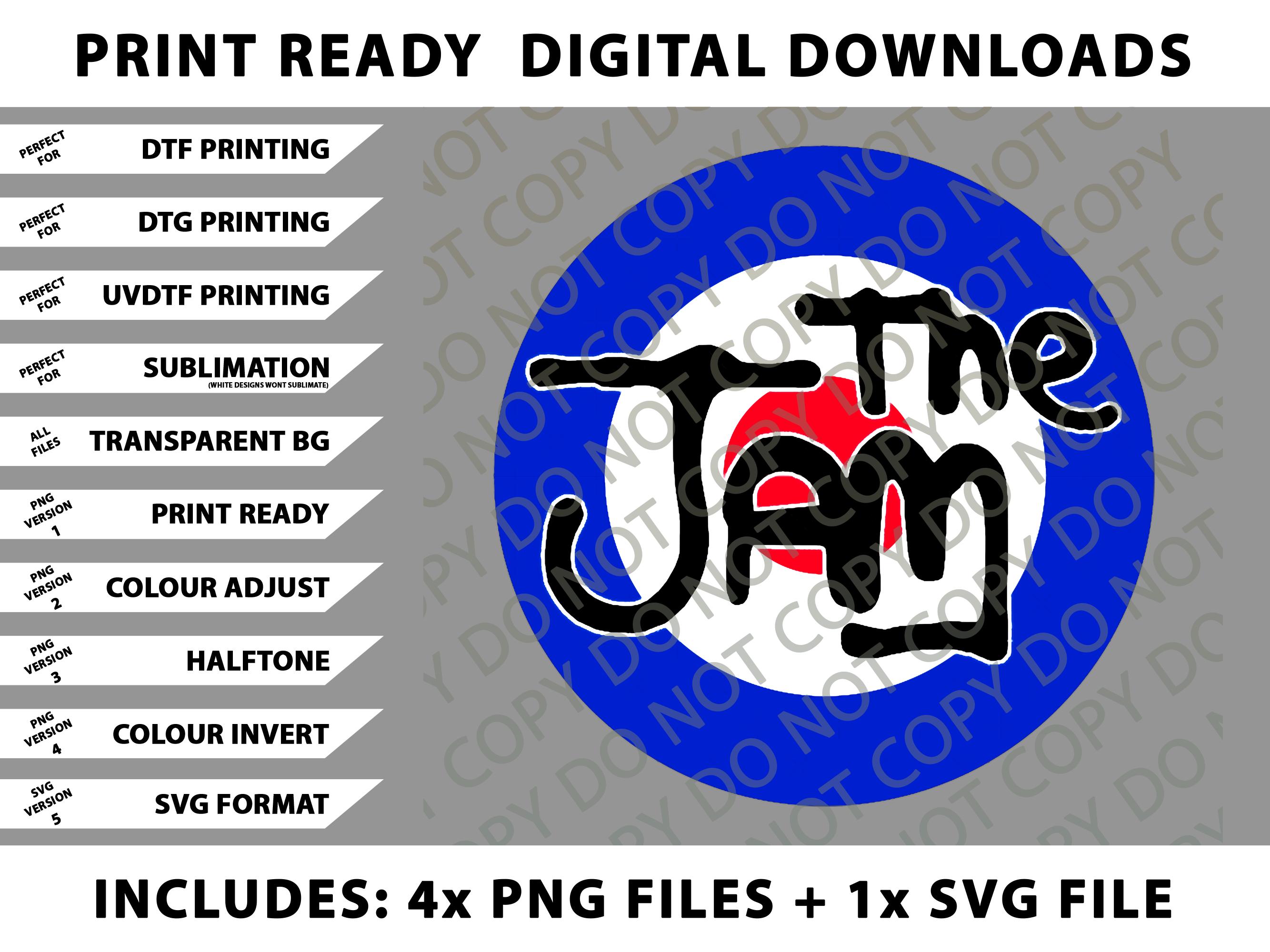The Jam - Mod Target V2 Png Bundle, SVG Files, Digital Downloads - Etsy UK