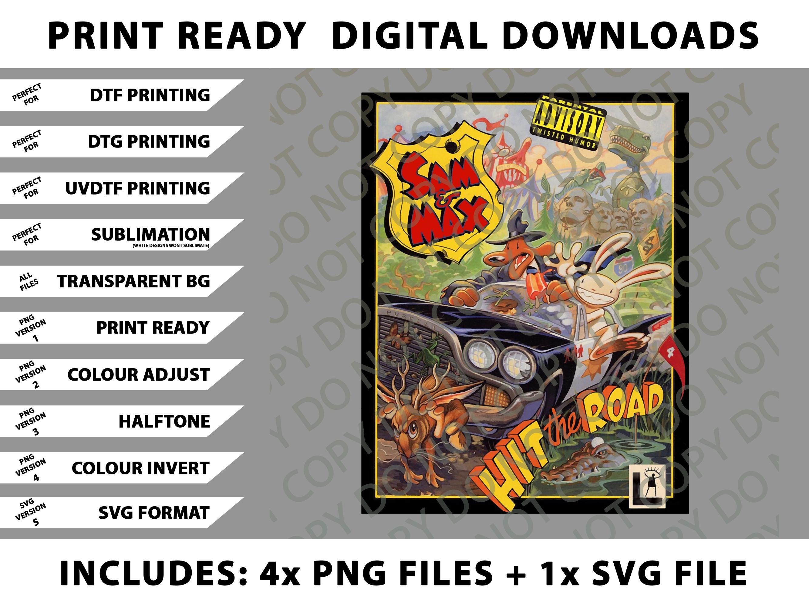 Hit the Road - Sam and Max Png Bundle, SVG Files, Digital Downloads - Etsy