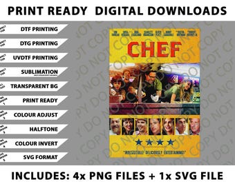 Chef Png Bundle, SVG Files, Digital Downloads
