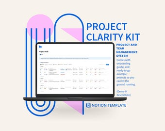 Notion Template, Project Clarity Kit, Project and Team Management System