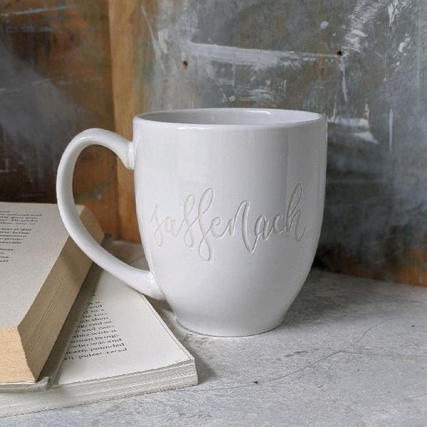 Sassenach Engraved Coffee Mug, Outlander Coffee Cups, Outlander Gifts, Gifts for Her, Cups and Mugs, Pretty Coffee Mugs, Minimalist Mugs