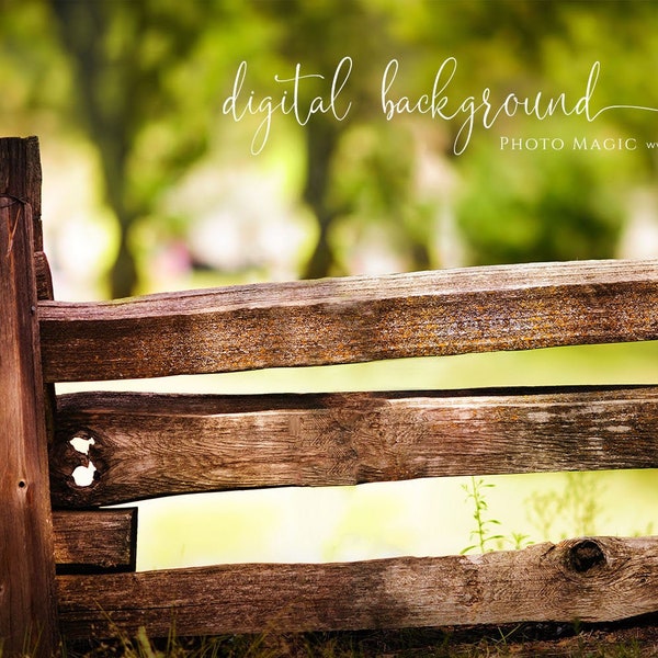 Country Fence Rustic Summer Autumn Photo Background for Fine Art Photography