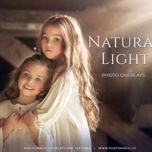 Natural Light- 27 Sunlight Rays & Creamy Light Overlays Digital for Creative Photography