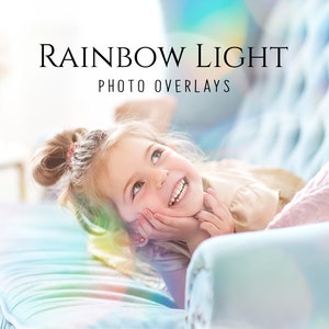 Rainbow Light Bokeh- 15 Digital Photo Overlays for Fine Art Photography Design