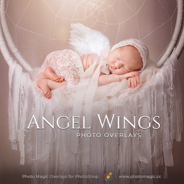 Angel Wings- 23 Digital Angel Wings for Infants and Adults PNG Overlays Digital Props for Creative Photography