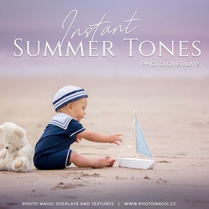 Instant Summer Tones- 17 Summer Color Overlays Digital for Creative Photography