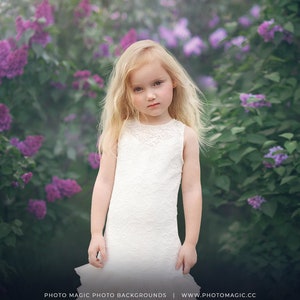 Twilight Glow Digital Photography Background- Dark Floral Maternity or Senior Background for Fine Art Photography