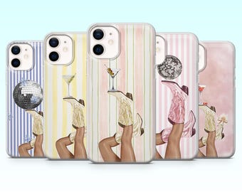Custodia per telefono alla moda, elegante e raffinata, per iPhone 17Pro, 16, 15, 14, 13, 12, Samsung S25, S24, S23Fe, S22, A16, A26, A56, Pixel 10, 9Pro