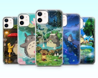 Totoro Handyhülle Studio Ghibli Hülle für iPhone 17Pro, 16, 15, 14, 13, 12, Samsung S25, S24, S23Fe, S22, A16, A26, A56, Pixel 10, 9Pro