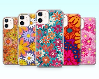 Capa para celular com estampa de margaridas, estilo primavera, para iPhone 17 Pro, 16, 15, 14, 13, 12, Samsung S25, S24, S23Fe, S22, A16, A26, A56, Pixel 10, 9 Pro.
