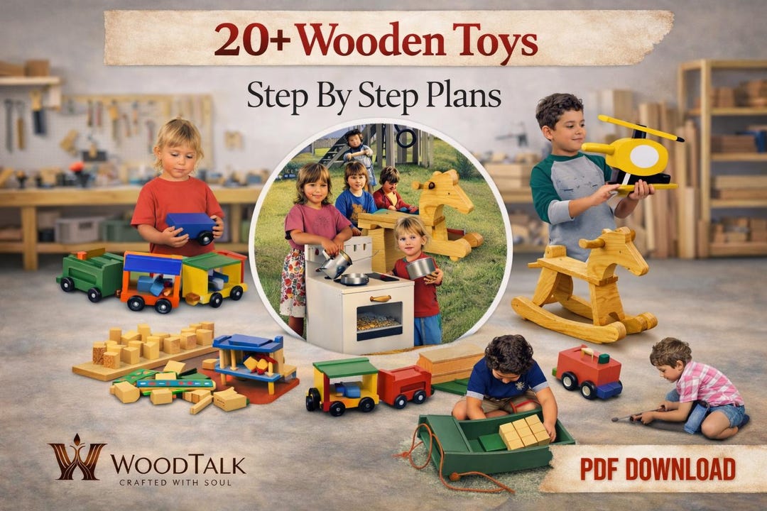 Step-by-step Wooden Toys Woodworking Plans Bundle – DIY Kids Toy ...