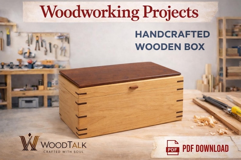 Wooden Box Woodworking Plans – Step-by-step PDF Plans for Handcrafted ...