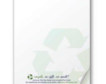 re-smile Sticky Pad makes your cards re-usable