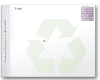 re-smile Address Slip for Mailing in Clear Envelopes