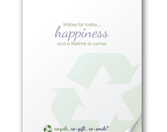 Happiness Always! Stickies for Wedding, Graduation, Birthday, and Anniversary Cards