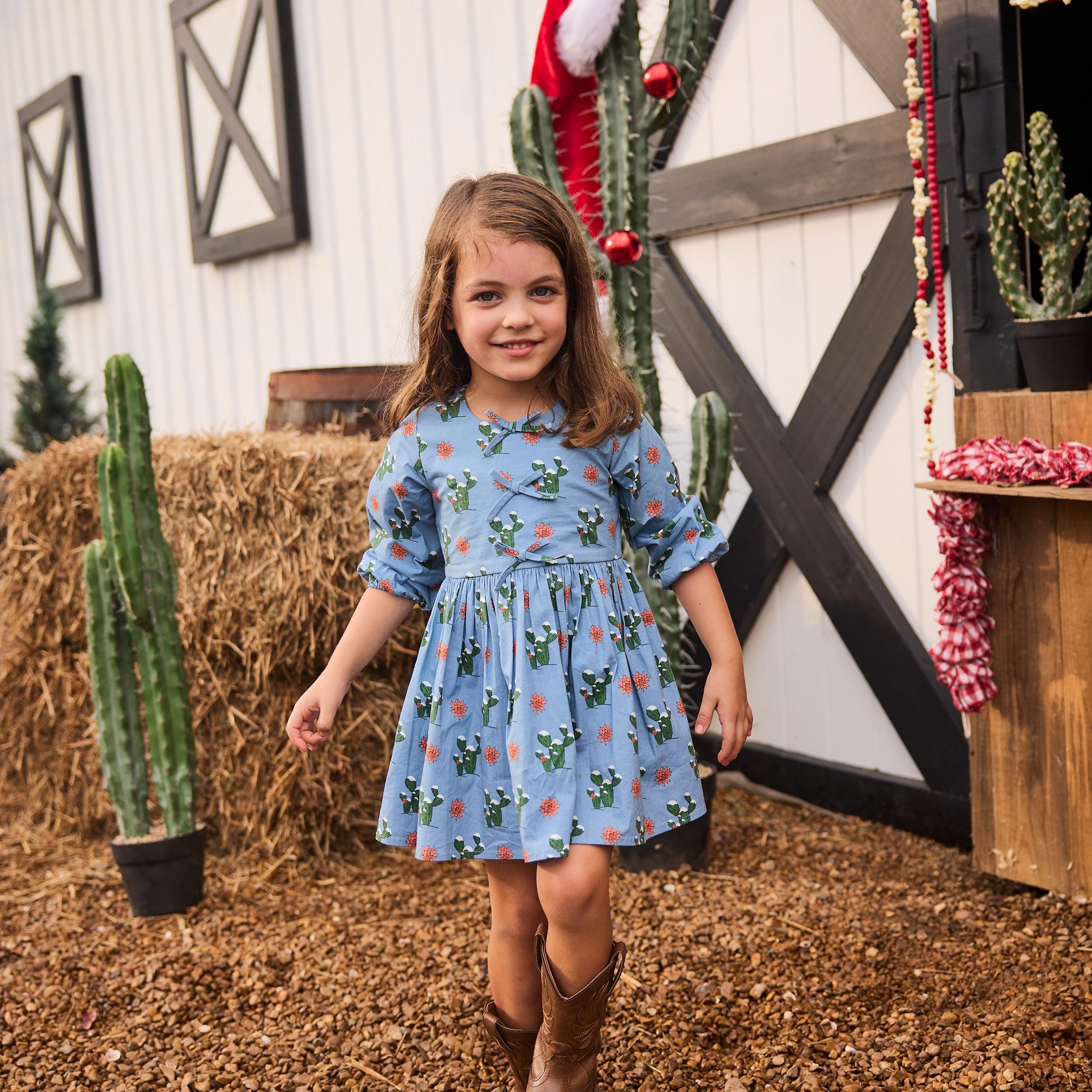 Blue Cactus Dress