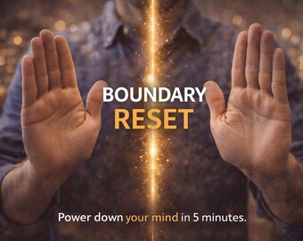5-Minute Boundary Reset Tool | Mental Clarity (Digital & Printable)