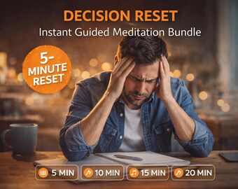 5-Minute Decision Reset Worksheet | Mental Clarity Tool (PDF)