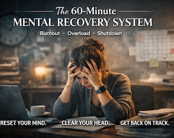 Sistema de reinicio mental 60 min / Alivio de la ansiedad y el exceso de pensamientos (Descarga digital)