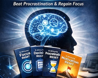 Mental Control Reset 20min system | Beat Procrastination & Regain Focus | Decision Motivation System  Printable PDF
