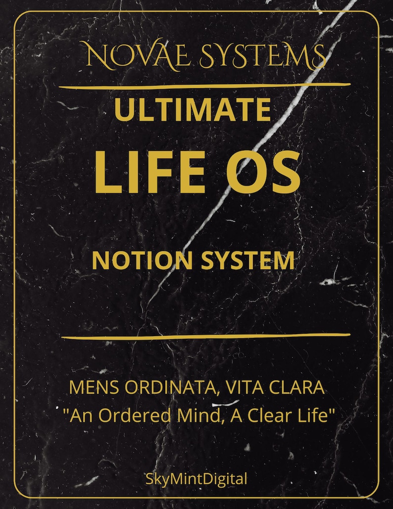 Plantilla de Notion para Life Exchange OS / Gestión de vida de Novae Systems (PDF) imagen 4
