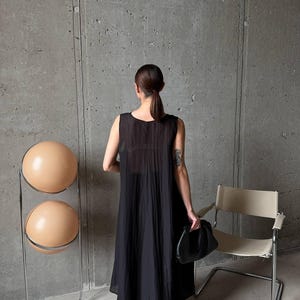 Linen Look Viscose Tencel Co-ord Set Women, Asymmetric Tunic Top Wide Leg Pants, Minimalist Summer Two Piece Set, Ivory Black Emerald, Plus image 20