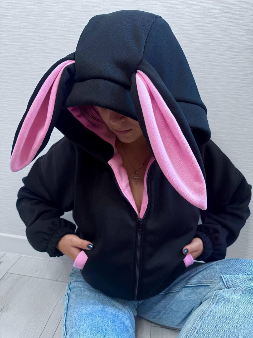 Bunny Zip Hoodie - Etsy