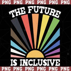 El futuro es inclusivo Png, Orgullo arcoíris Png, Regalo LGBTQ, Orgullo del progreso Png, Justicia social Png