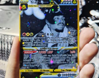 Custom Yeat Holographic Trading Card, Personalized Music Gift - Etsy