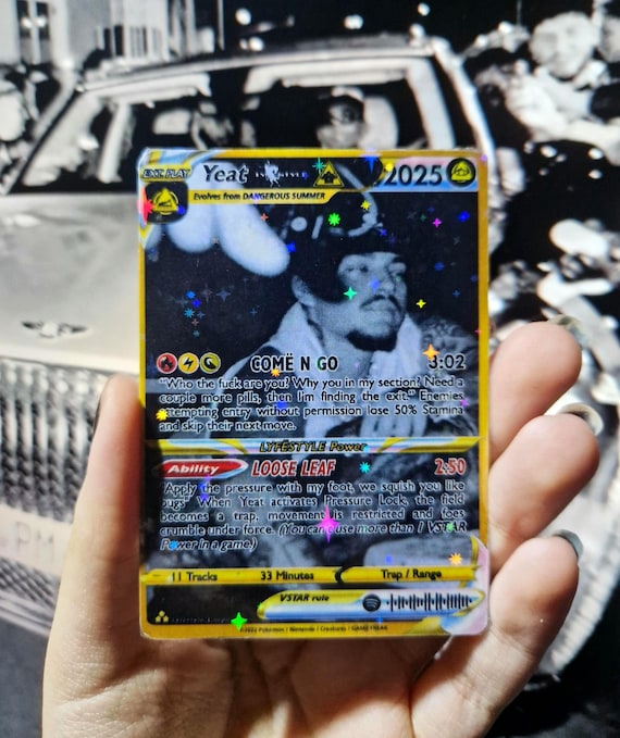 Custom Yeat Holographic Trading Card, Personalized Music Gift - Etsy Custom Yeat Holographic Trading Card, Personalized Music Gift - Etsy