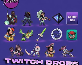 Paquete de 14 artículos de Brawlhalla / Nuevos colores, aspectos, gestos y títulos V7 y V6, CCV2 (Entrega digital)