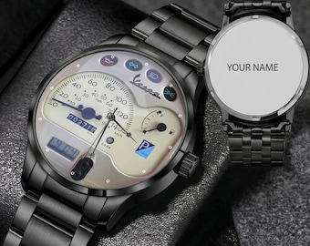 Vespa LX 125 Motorcycle Classic Watch, Automotive Timepiece - Gift Wristwatch