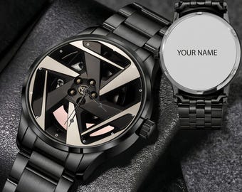 BMW Aygo Legierungs-Rad-2022 Auto-Armbanduhr, Automobilzeitmesser - Geschenk-Armbanduhr