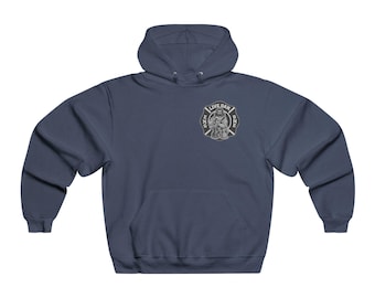 Felpa con cappuccio Live Oak Engine 1 con toppa grigia