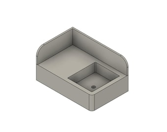 Custom Order Sink Calacatta Viola Marble Sink/round edges with Backsplash For Alexis