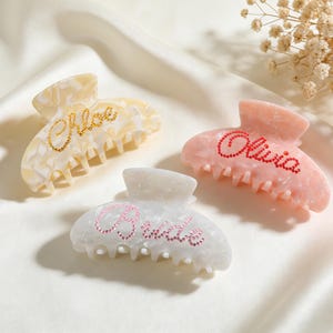 Cream Logo Hair Clip Nice Cream Claw Clip - Vanilla – Nice Cream London main image 3