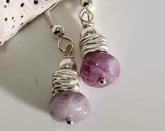 Fluorite Gemstones, adorned with .925 Sterling Silver #1022