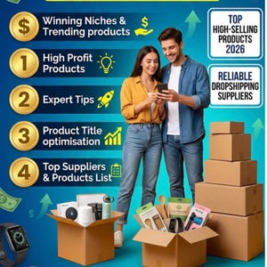 eBay Dropshipping Guide 2026 | Winning Products, Low Competition Niches, Evergreen Products| Supplier List | Passive Income Digital Download