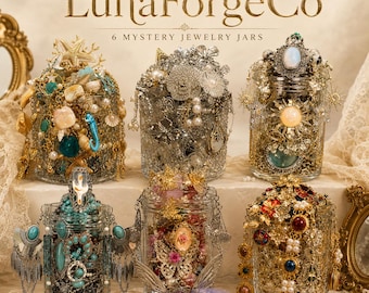 Pote Misterioso de Joias Estéticas | Escolha Seu Estilo | Caixa de Joias Borboleta Oceano Boho Celestial Coquette Vintage