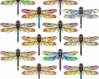 Dragonfly Window Cling Decals for Glass. Stopping Birds Hitting Glass. Anti Collision Stickers. Decorative Home Decor.