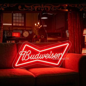 Budweiser Neon Sign - Etsy
