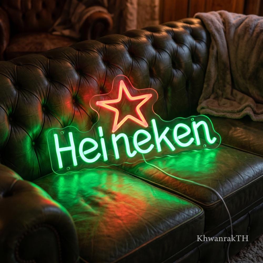 Heineken Neon Light - Etsy