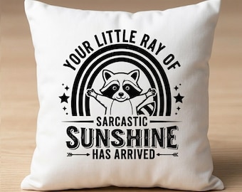 Sarcastic Sunshine Raccoon SVG | Funny Quote Design (Digital Download)