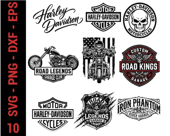 Motorcycle SVG Bundle | Biker Clipart for T-Shirts, Mugs, Stickers (Digital Download)