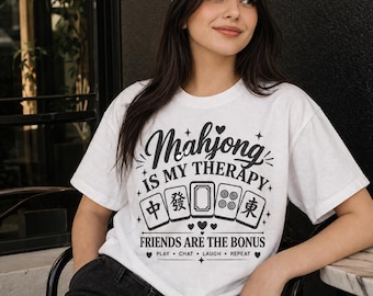Mahjong Therapy PNG,SVG | Funny Mahjong Quote Clipart (Digital Download)