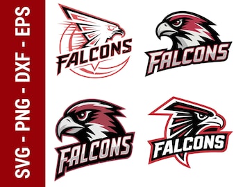 Falcons Football SVG Team Design | T-Shirts, Mugs, Stickers (Digital Download)