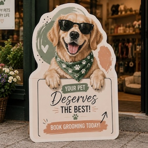 Custom Business Standee, Life Size Cardboard Cutout for Storefront