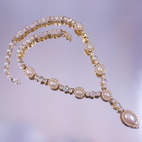 y shaped pearl necklace