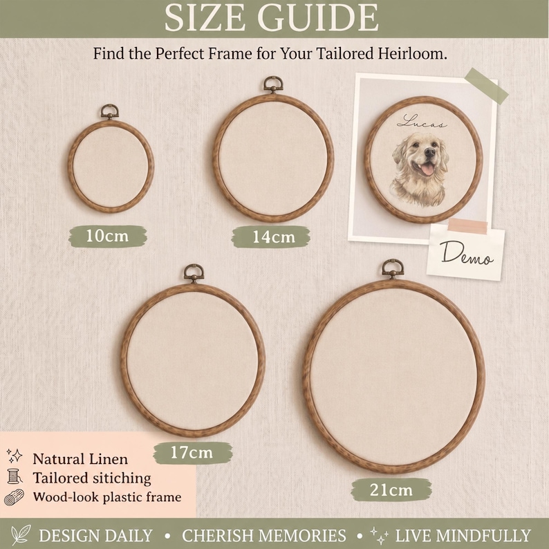 Personalized Pet Portrait Embroidery Hoop Art, Custom Dog Memorial Gift, Embroidered Pet Portrait from Photo, Pet Loss Sympathy Gift image 6