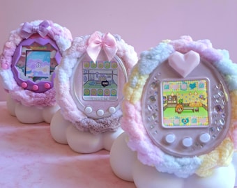 Custom Chunky Crochet Case for Tamagotchi | Sweet Shop – Marshmallow Collection